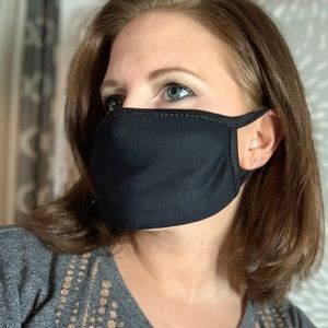 WOMENS BLACK FACE MASK